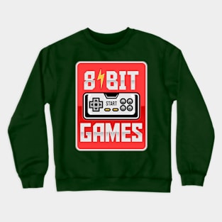 8 bit game poster Crewneck Sweatshirt